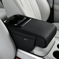 thumbnail image 1 of Multi-functional Car Cup Holder with Supportive Armrest & Durable Leather Design - Perfect for Drivers, 1 of 9