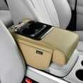 thumbnail image 1 of Multi-functional Car Cup Holder with Supportive Armrest & Durable Leather Design - Perfect for Drivers, 1 of 9