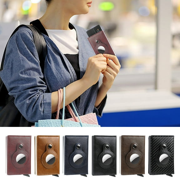 Multi-functional Card Wallet, Blocking Slim Credit Card Holder with Quick Button Access for 14 Cards, Anti-theft Tracking & Sesolution Buckle for Men and Women on the Go,Vsgery