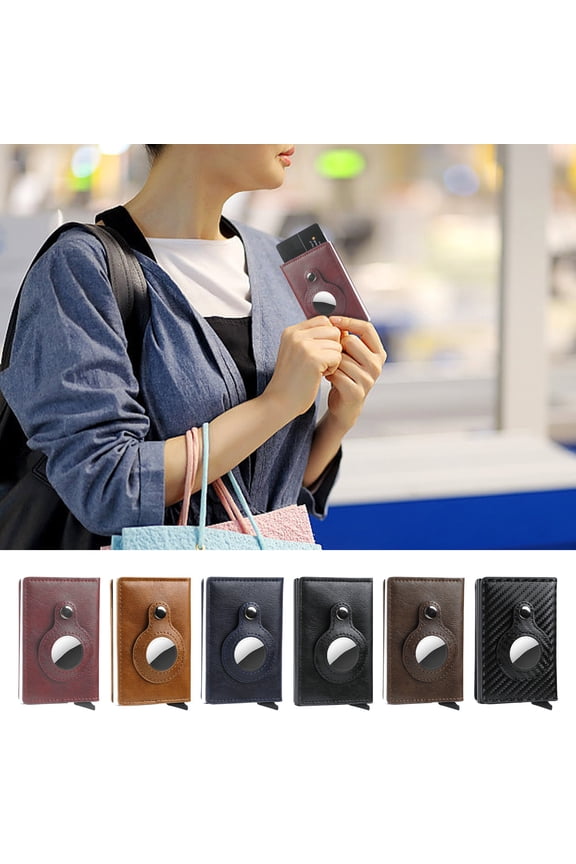 Multi-functional Card Wallet, Blocking Slim Credit Card Holder with Quick Button Access for 14 Cards, Anti-theft Tracking & Sesolution Buckle for Men and Women on the Go,Vsgery