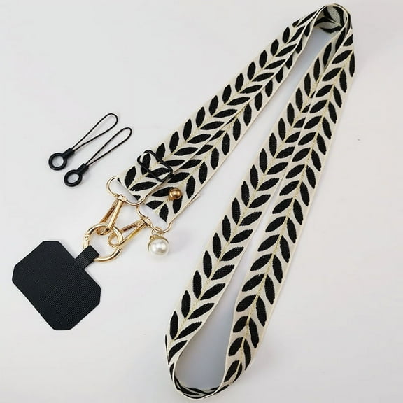 Multi-functional Cell Phone Strap with Adjustable Lanyard and Braided Cord