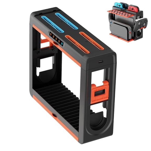 Multi-functional Charging Dock and Storage Stand for Switch2//OLED Console