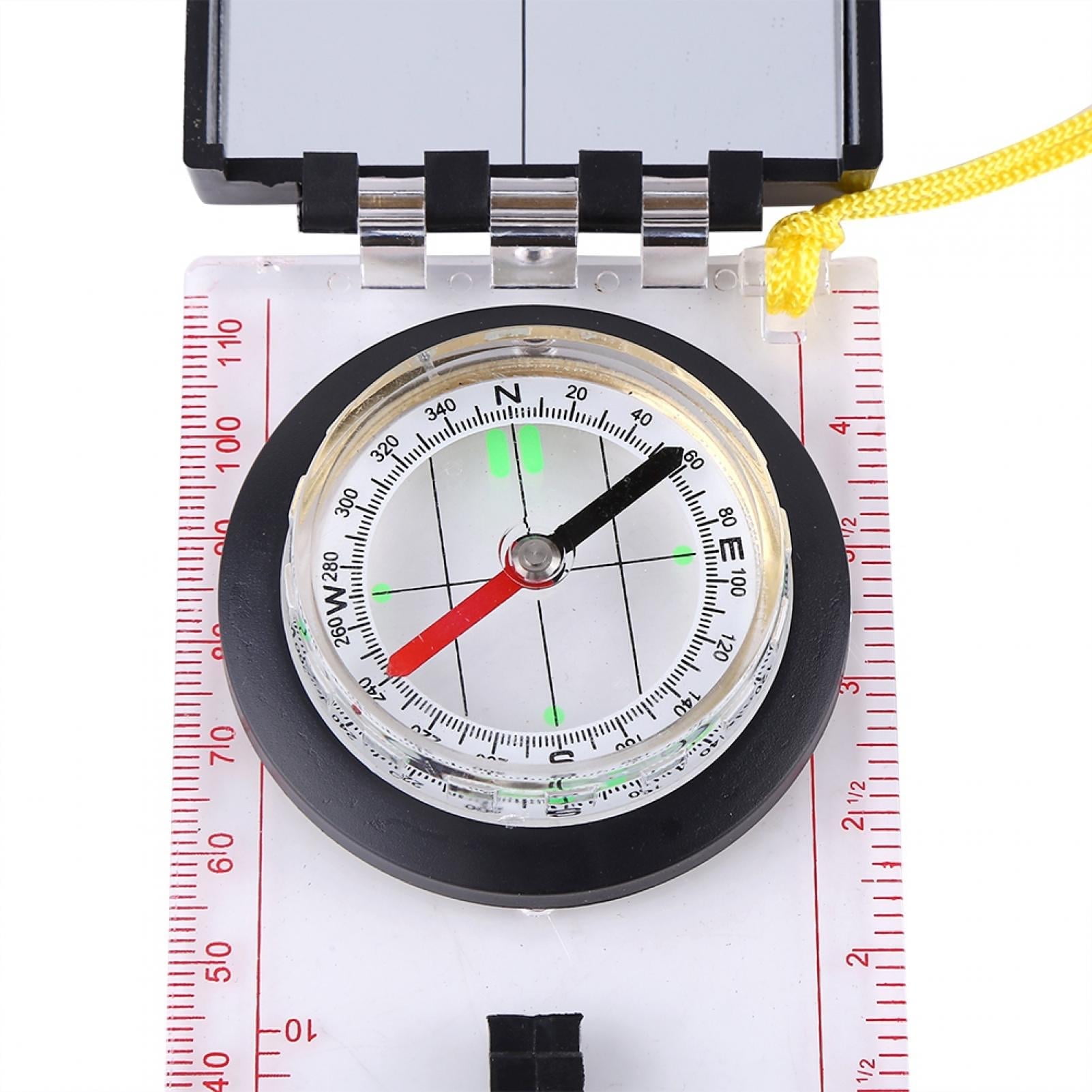Multi-functional Compass With Mapping Ruler and Mirror Emergency Kit For Outdoor Activities,Multifunctional Compass, Compass with Mirror