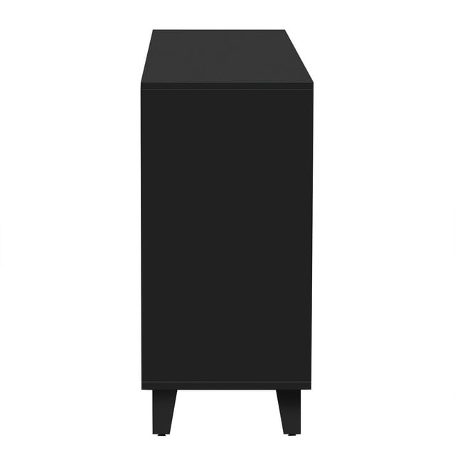 Multi-functional Console Table with Storage Credenza Accent Cabinet for Living Room Black