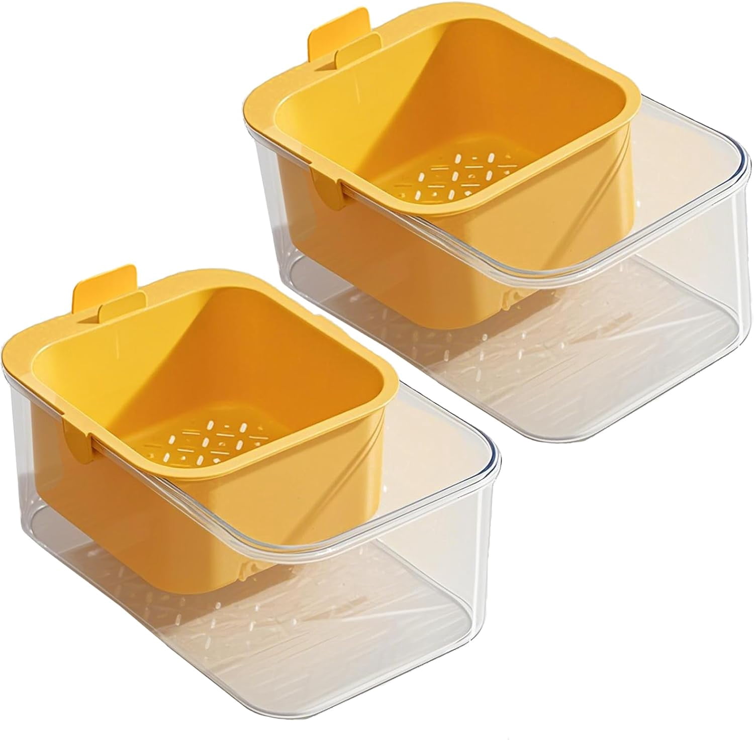 Fruit Rinser Multi-functional Drain Basket 2025 New Fruit Cleaning Bowl with ...