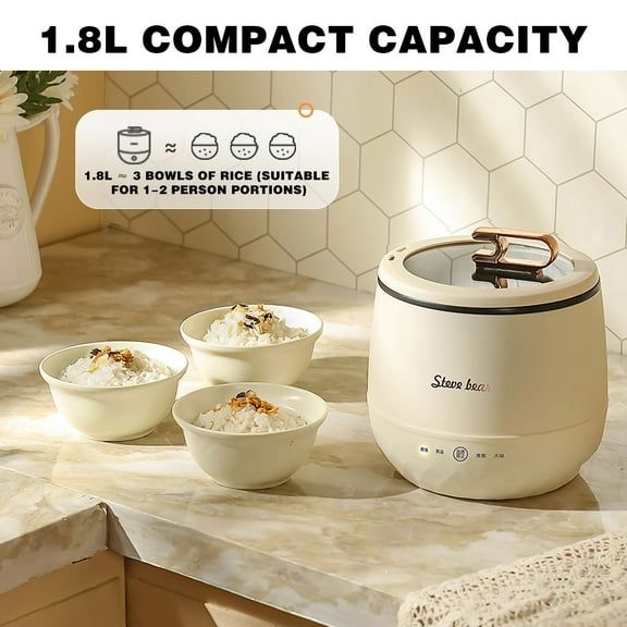 Multi-functional Electric Cooking Pot, Portable All-in-one Household Cooker, Fast Heating Non-stick Electric Hot Pot for Steaming Boiling Frying Stewing Daily Home Cooking