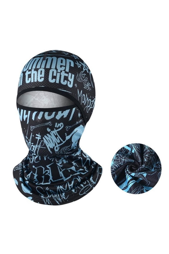 Multi-functional Face Mask with UPF50+ UV Protection, Breathable Fiber, Quick-Dry Paisley Print, One Size, 1 Count