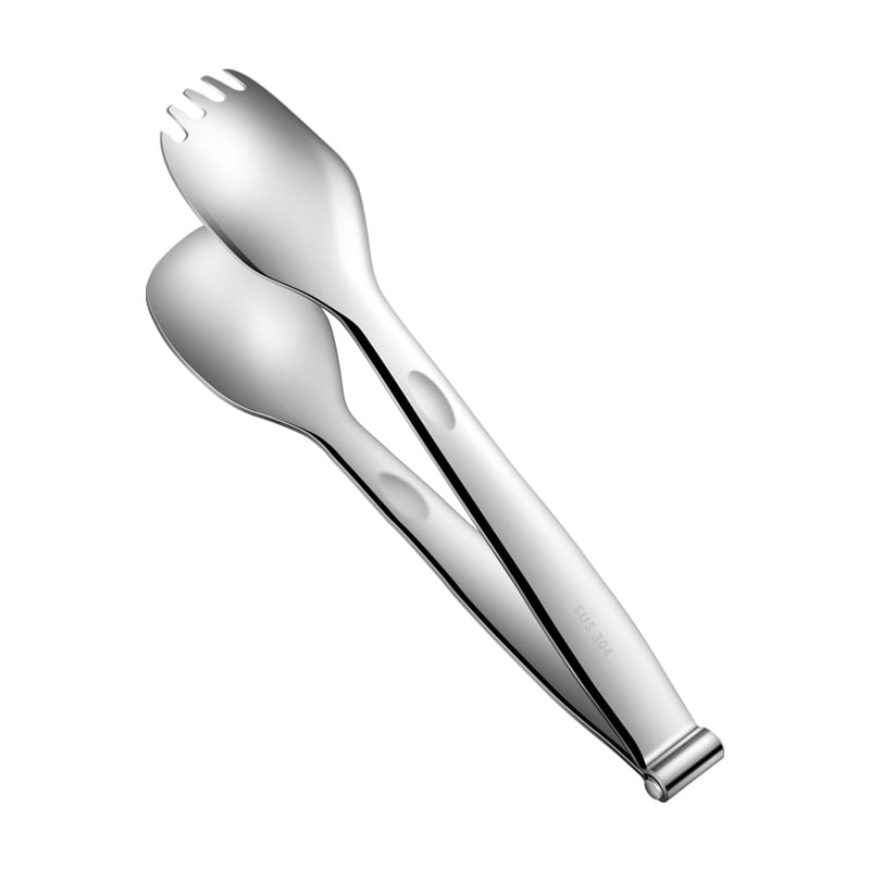 Multifunctional Food Tong Stainless Steel Salad Tong Removable Food