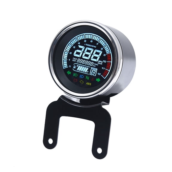 Multi-functional Gauge Instrument Speedometer For Motorcycle Digital Odometer Tachometer Fuel Level Speed Meter ,Easy to Install
