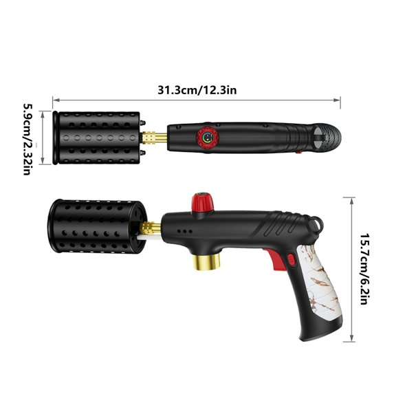 Multi-functional Handheld Flamethrower, Powerful Outdoor Torch, Adjustable Flame Intensity for Camping and Barbecue, Ideal for Cooking Enthusiasts