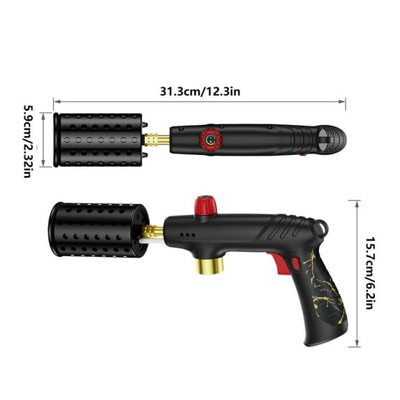 Multi-functional Handheld Flamethrower, Powerful Outdoor Torch, Adjustable Flame Intensity for Camping and Barbecue, Ideal for Cooking Enthusiasts