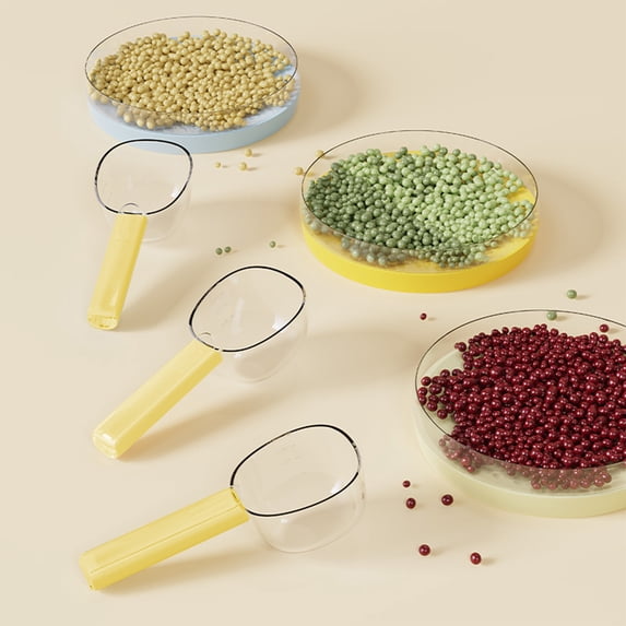Multi-functional Kitchen Spoon, Versatile Food Grain Scoop, Sleek Modern Style, Precise Measuring Aid, Baking, Serving, Storage, Rice Flour Snack Prep, Large Handle Grip, Durable Stainless