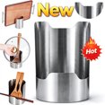 thumbnail image 1 of Multi-functional Kitchen Utensil Holder, Heavy Duty Stainless Steel Pot Lid & Spoon Rack, Space‑Saving Vertical Organizer for Spatula Ladle Pot Lid Cutting Board, Stainless Steel Utensil Holder, 1 of 7