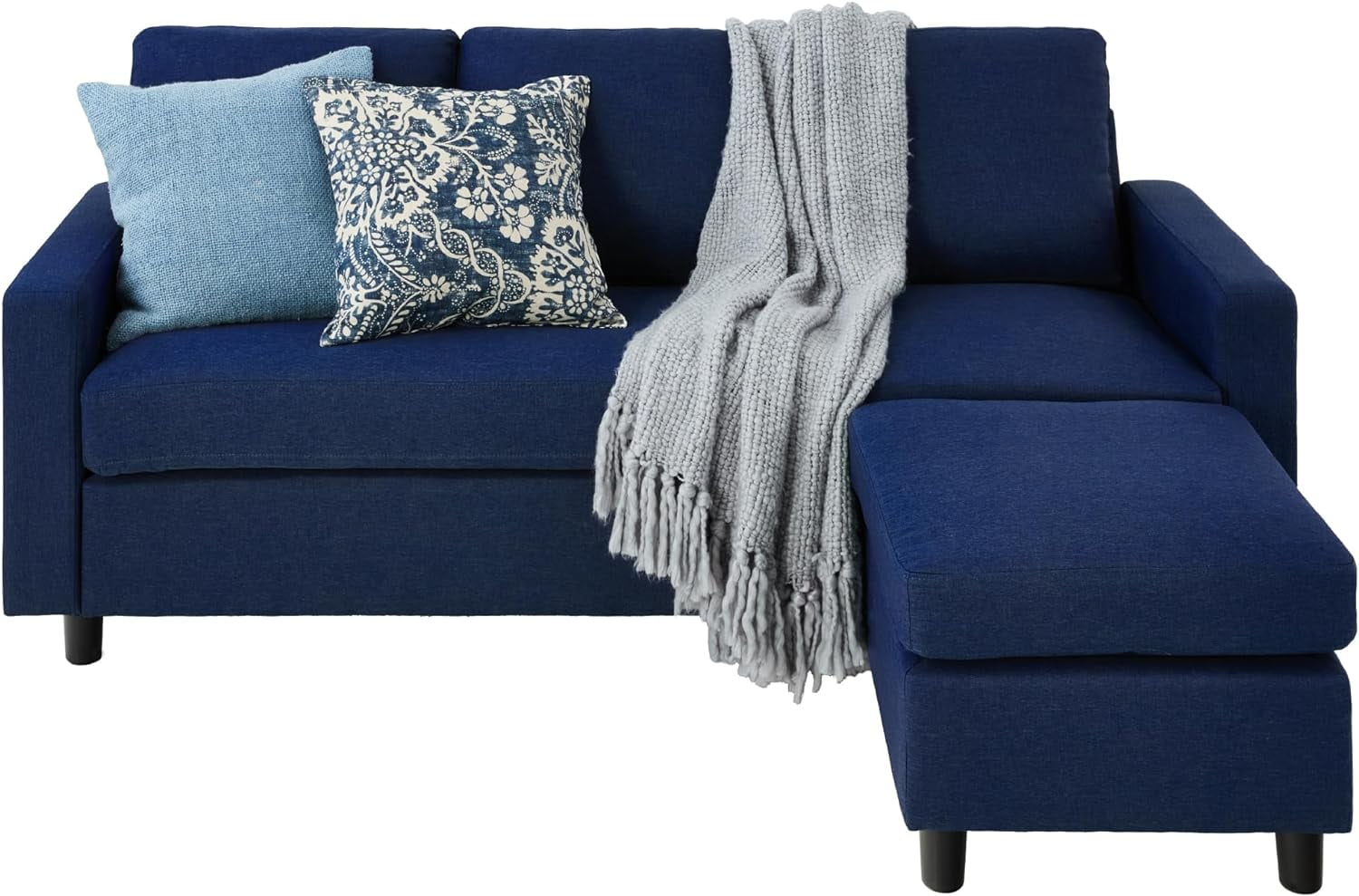 Multi functional Lshaped corner sofa with recliner design, 685 pound