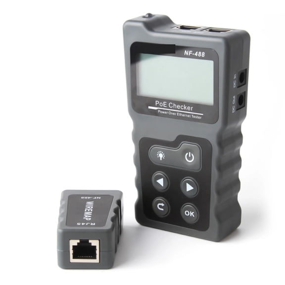 Multi-functional LCD Network Cable Tester PoE Inline PoE Voltage And Current Tester With Cable Tester ,circuit check