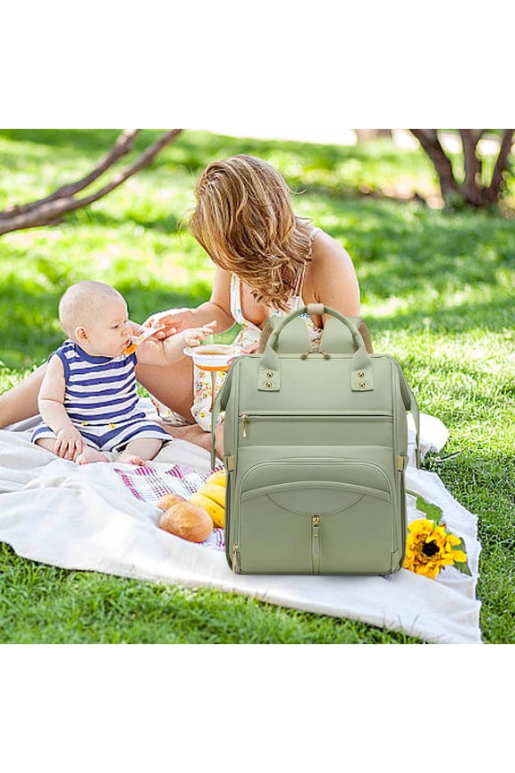 Multi-functional Large Capacity Diaper Backpack for Newborn, Travel student Bag with Stroller Straps, Waterproof Maternity Backpack for Parents