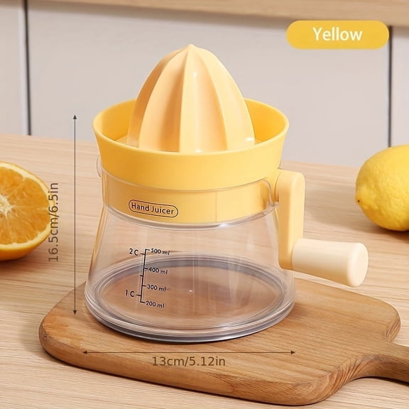 Multi-functional Manual Juicer with Built-in Measuring Cup,Home/Kitchen Manual Juicer,Suitable for Lemons, Limes, Oranges, and More.An ideal kitchen gadget for home, office, and camping，Easy to clean