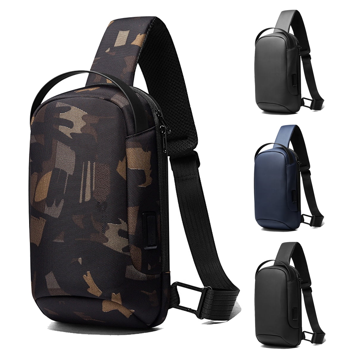 New Men Camouflage Shoulder Bags Crossbody Bags Men Theft Chest