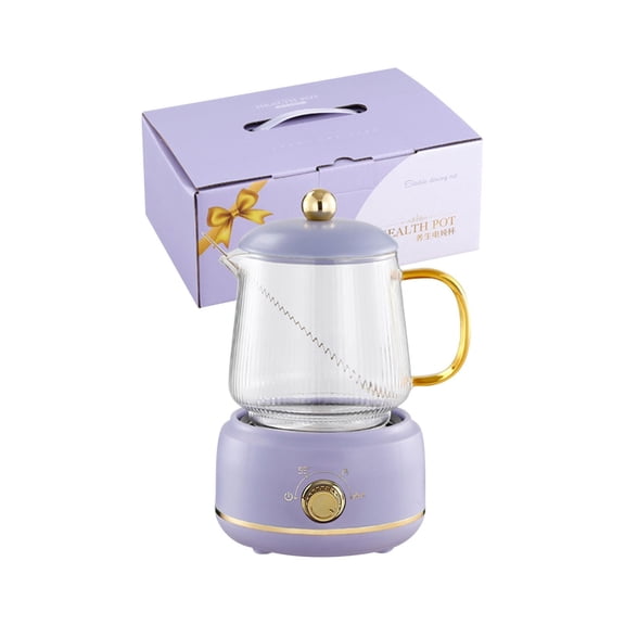Multi-functional Mini Electric Stewing Cup, Glass Health Preservation Pot with Heating, 600ml Electric Kettle for Tea and Soup, Portable Wellness Appliance, Easy to Use and Clean-1