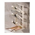 thumbnail image 1 of Multi-functional Pot Lid Rack Wall-mounted No-hole Cutting Board Chopping Board Kitchen Shelf Storage Spatula Holder, 1 of 9