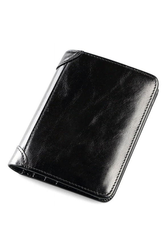 Multi-functional RFID Blocking Wallet, Vintage Leather Card Holder with Cash Coin Compartment, Waterproof Travel Wallet for Men Women, Secure RFID Protection for Cards