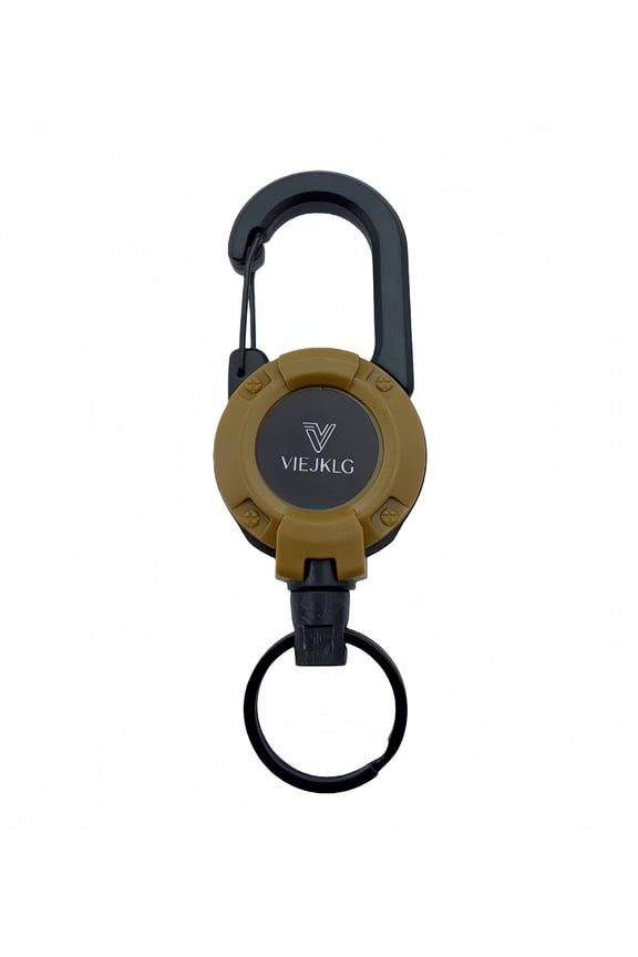 Multifunctional Retractable Keychain  Heavy-Duty, Durable Design  Carabiner-Style Badge Holder & Retractable ID Clip with Stainless Steel Cord