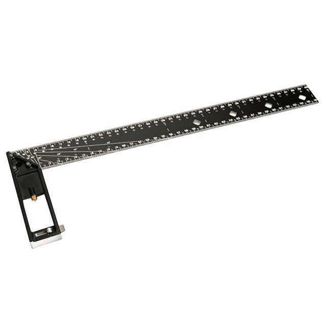 45mm Ruler Multi functional Right Angle Ruler 45/90Degree Hole Angle Ruler 40cm ...