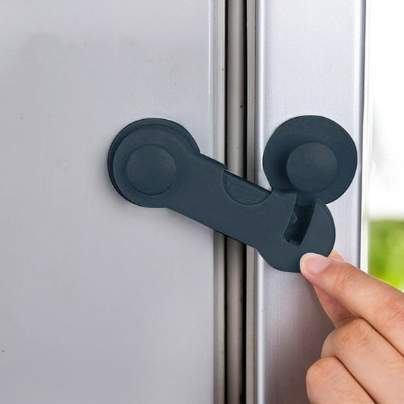 Multi-functional Safety Lock with Strong Adhesive for Cabinets Drawers, No Drill Finger Protector Lock for Home Security, Easy Installation Latches for Cupboard