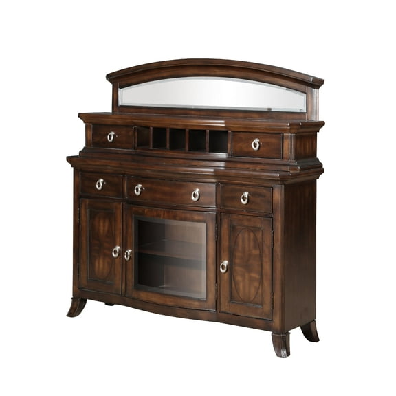 Multi-functional Server, Walnut Finish