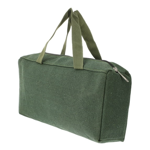 Yardwe Heavy Duty Canvas Tools Tote Bag Scratch Resistant Green for Storage Use