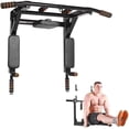 thumbnail image 1 of Multi-functional Wall Mounted Pull Up Bar Heavy Duty Chin Up Bar for Home Gym Indoor Upper Body Workout, Power Tower Set Training Equipment Fitness Dip Stand Supports to 440 Lbs, 1 of 7