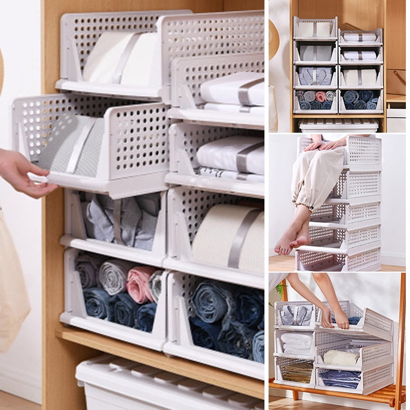 Plastic Closet Stack Hanger Rack Multi-function Wardrobe Space-saving –  musii home store