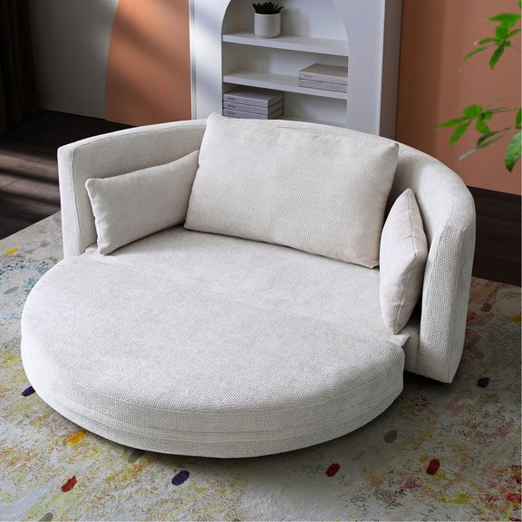 Multi - functional foldable sofa quickly changes forms for sitting and sleeping in living room offers neck support