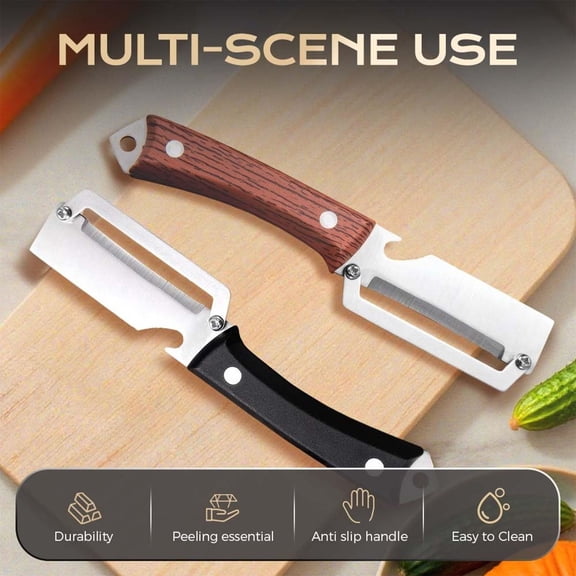 Multi functional peeling knife for wood grain Potato skin stripping work,Vegetable peeler,Stainless steel