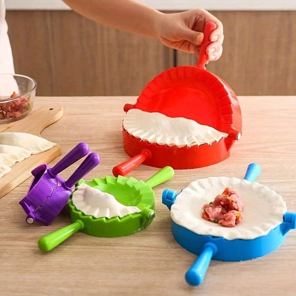 Multi-functional plastic dumpling machine set, with silicone pad, dumplings, meat pies, buns, dumpling press and vegetable cutter, suitable for home and restaurant use father gift