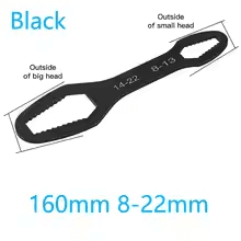 Multi functional plum blossom wrench, versatile double headed self tightening glasses blind end wrench 8-22mm household adjustable wrench