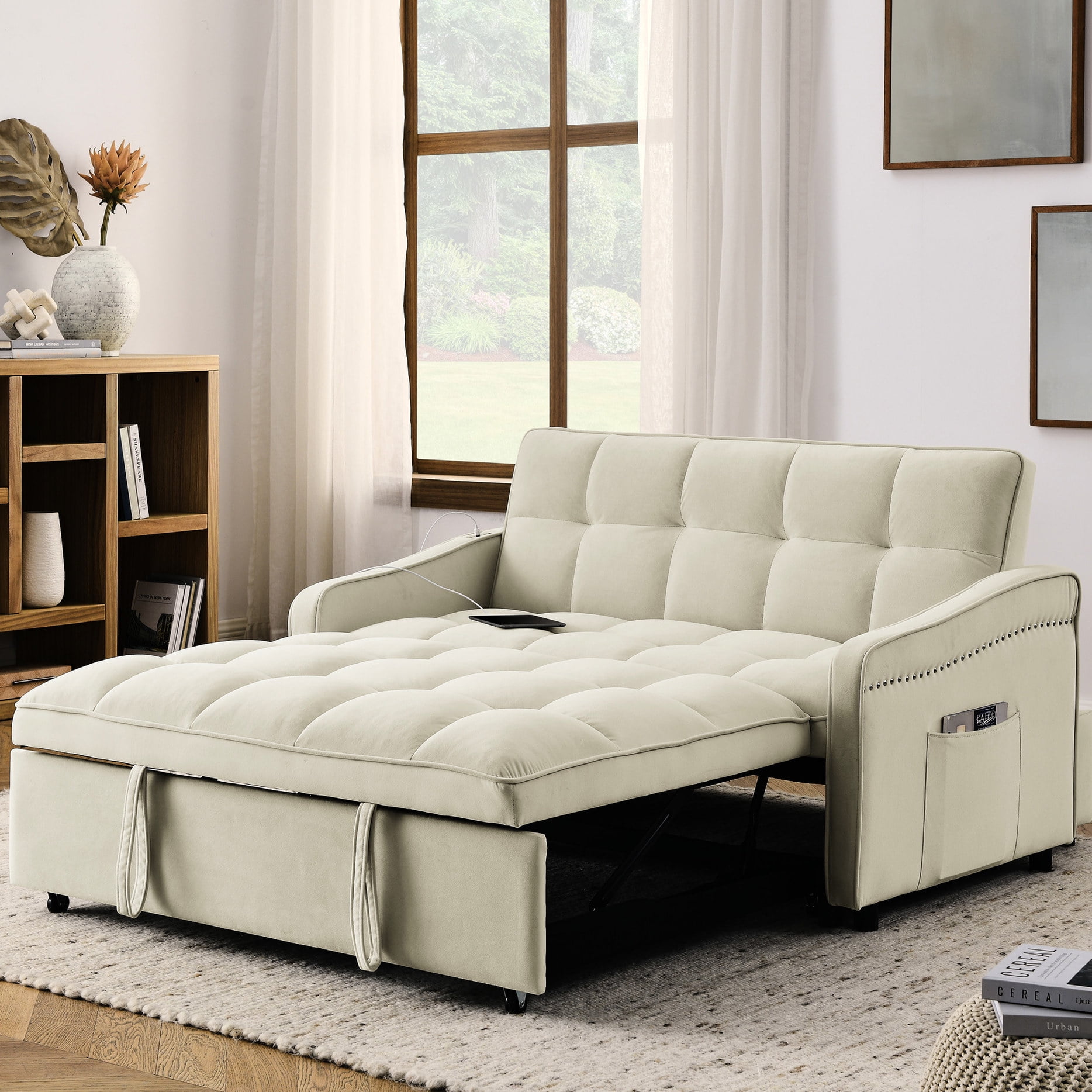 Curated visual reference: Fresh Look at Multi Functional Sofa Bed With Pull Out Bed Adjustable Back
