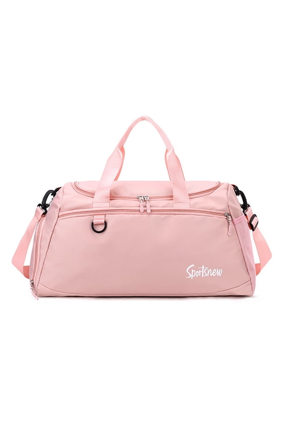 Multi-functional sports bag with dry and wet separation - Light pink