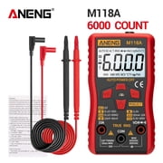 Multi-funtional Meter,Ohm Diode Tester Meter M118a Auto 6000 Ohm Lsfyyds Yorten M118a 6000 Resistance Eryue Ohm Tester Red