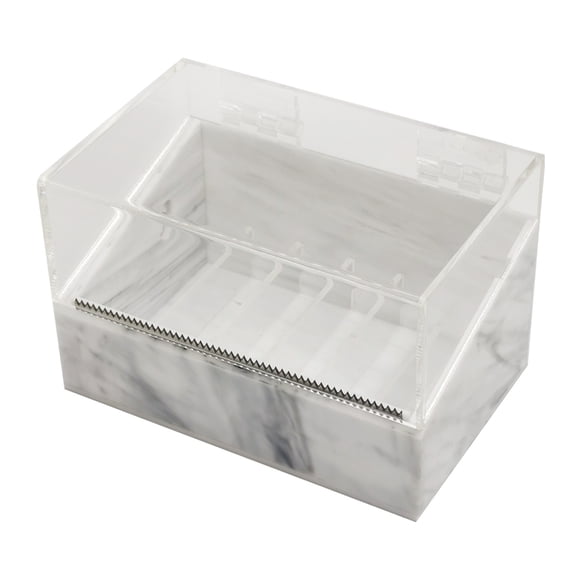 Multi-grids Tape Storage Box Durable Acrylic False Eyelash Tape Dispenser 6 Rolls Dustproof Eyelash Tape Cutting Machine