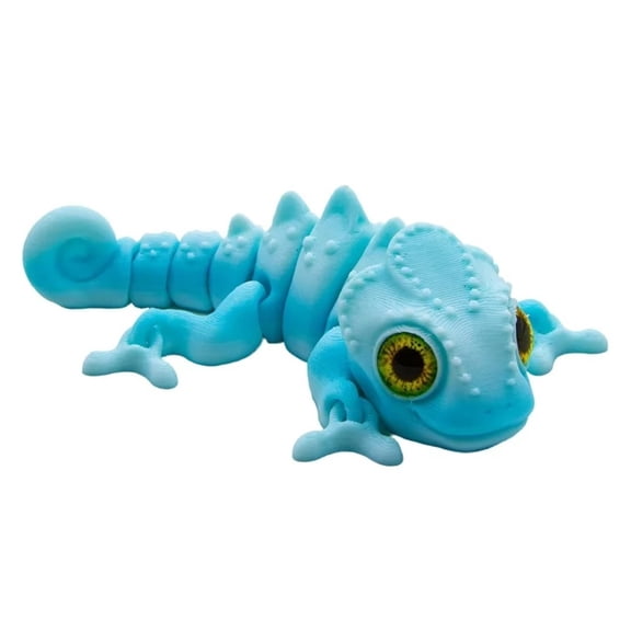 Multi-joint 3D Printing Lizard Multi-color Gradient Desktop Ornament Lizard Figures Model Simulation Eyes