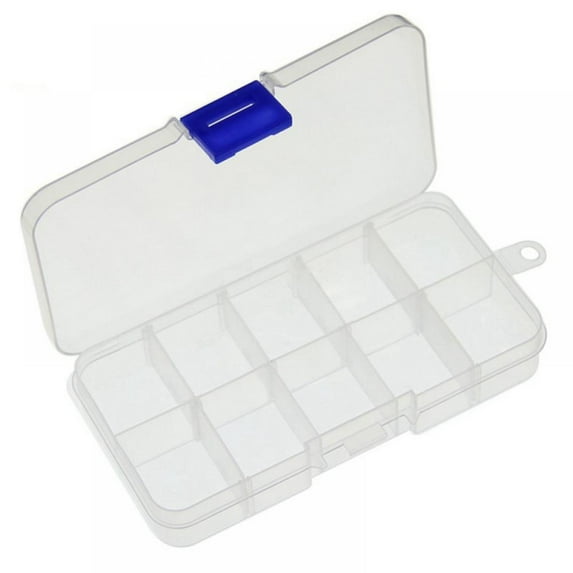 Multi-lattice Transparent Storage Box Jewelry Box with Dividers Finishing Box Free Assembly Storage Box