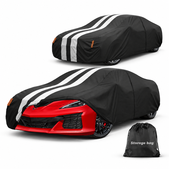 Multi-layer Car Cover Custom Fit For Chevrolet Corvette C8/c3 (1968-2026) Waterproof All Weather Automobiles Gift With Towel Heav