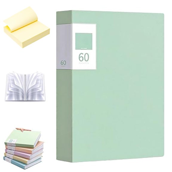 Multi-layer Display Book File Folder, Presentation Book with Sleeves,Art Folder,Clear Folders