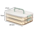 thumbnail image 1 of Multi Layer Dumpling Storage Practical Choices Dumpling Storage Box Easy To Clean Fresh Keeping Large Capacity, 1 of 6