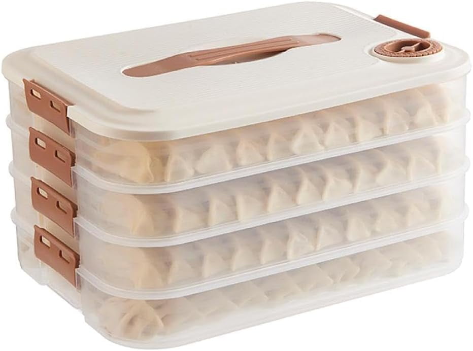 Multi-layer Dumpling Storage Box With Lid Sealing Organization ...