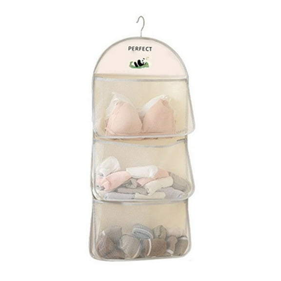 Multi-layer Hanging Socks Organizer Closet Pocket Hanger Hanging Storage Bag