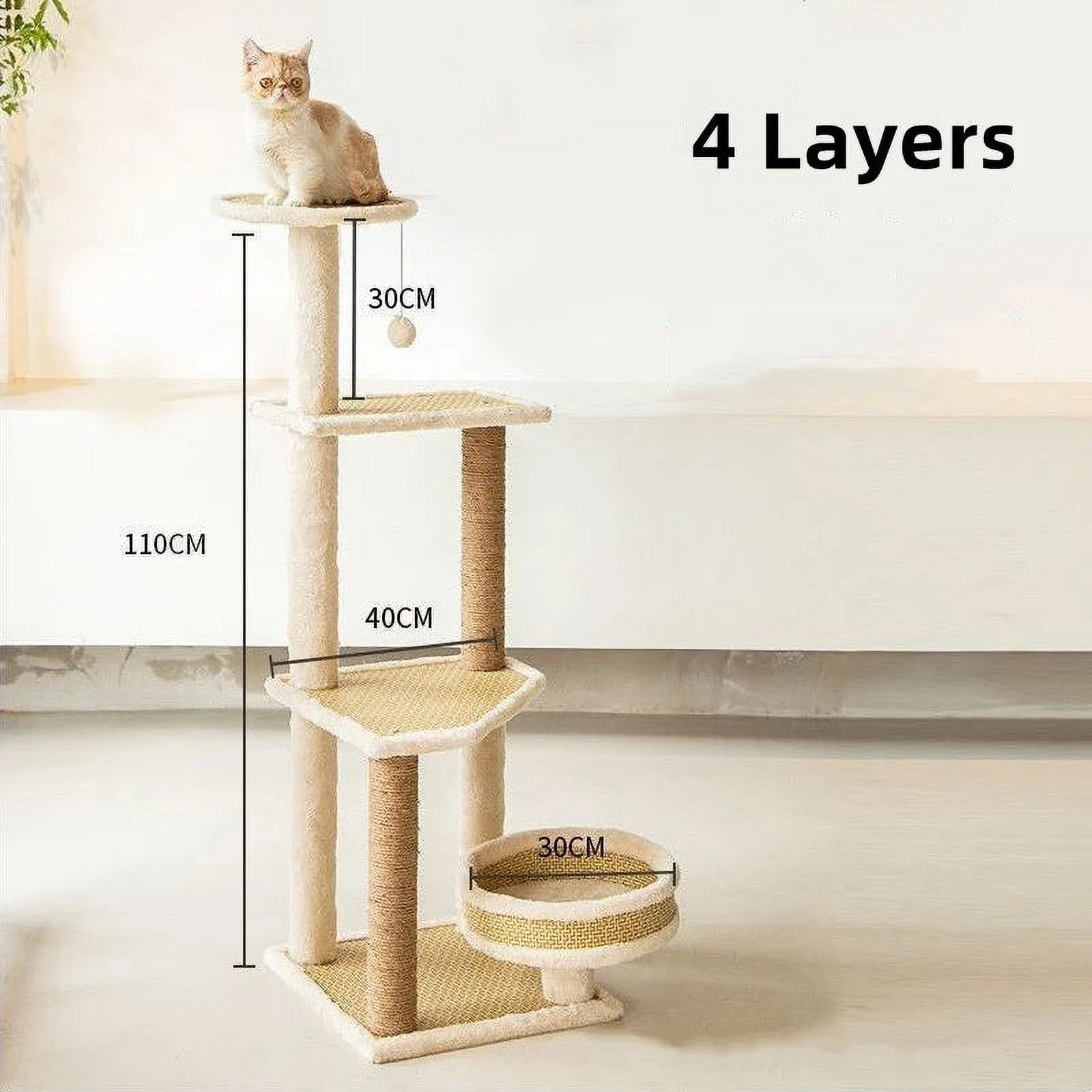 Multilayer Wooden Cat Tree House Big Size Cat Bed Cat Condos With