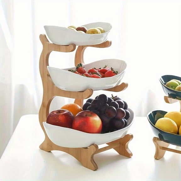 Multi-layer detachable fruit rack - Creative storage solution for living room and kitchen. Snack and dessert display rack. Easy assembly for saving space. Halloween and birthday gift. Luxurious style