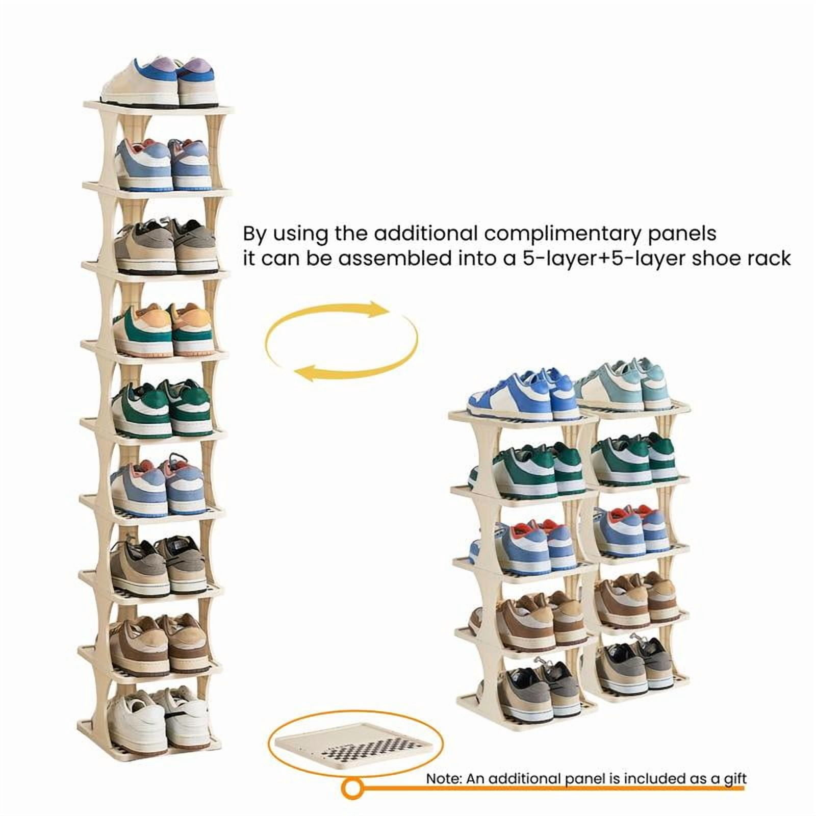 Multi-layer vertical removable shoe storage rack 1 piece modern shoe ...
